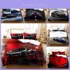 Set Biancheria da Letto con Stampa di Auto Sportive in Tessuto Tintura Attiva per Decorazione Camera da Letto dei Bambini