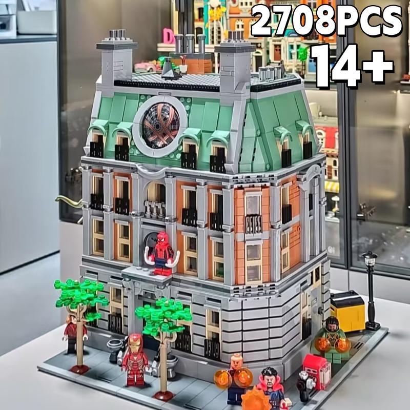 2026new 2708pcs Modern Urban Streetscape Model Building Block Assembly Brick Architecture Christmas Toys Birthday Gifts