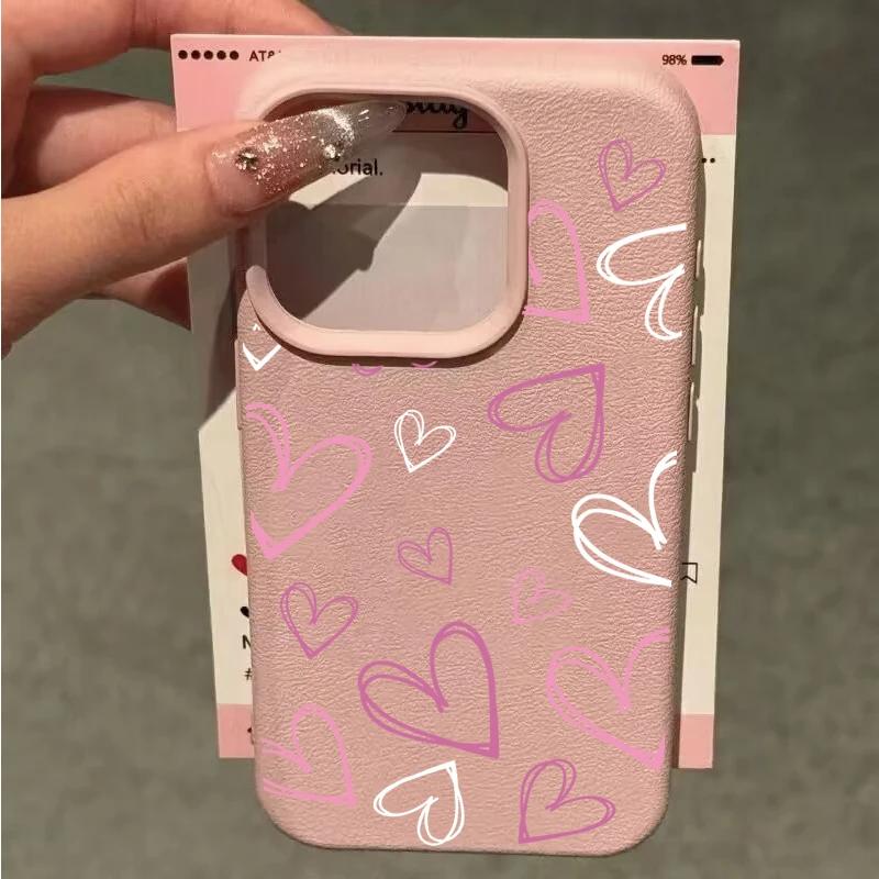 For Infinix GT Note 30 40 Pro 50S Hot 50 Plus 8 9 Play 10 Lite 11S 12 Smart 10 7 TECNO Camon 40 Pro Graffiti Love Heart Cases