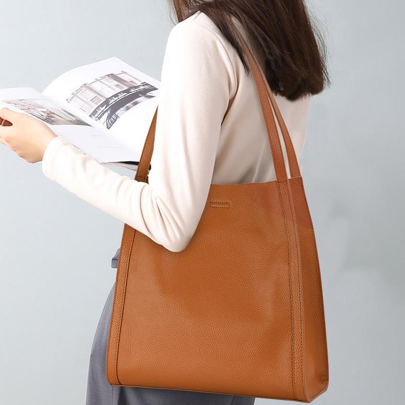 

Новая женская сумка, простая и модная сумка-тоут из высококачественной кожи, сумка через плечо под мышкой