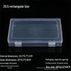 Rectangular Transparent PP Plastic Storage Box for Stationery, Cards, Hardware, Jewelry, and Fishing Gear