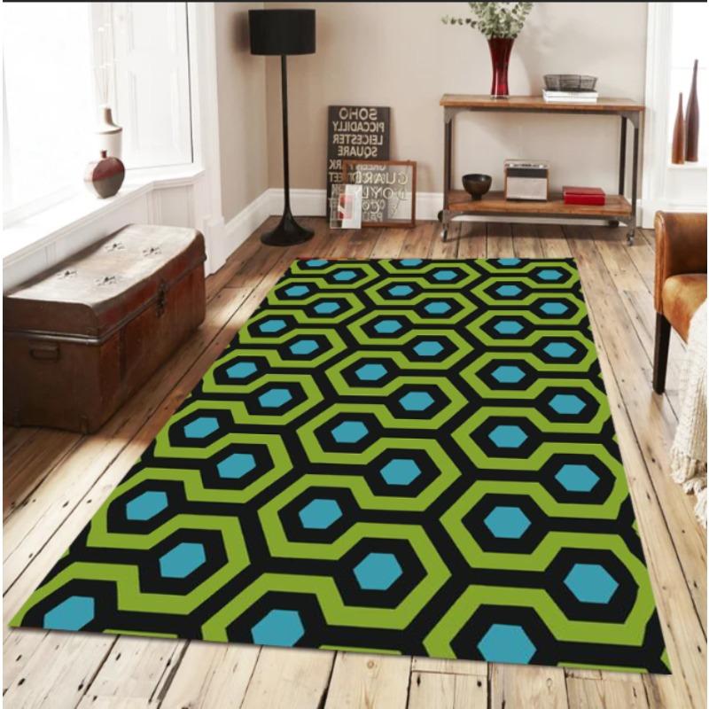 Blauer Wohnzimmerteppich The Shining Overlook Hotel Teppich Halloween Wohnzimmerteppich Heimdekorationsmatten
