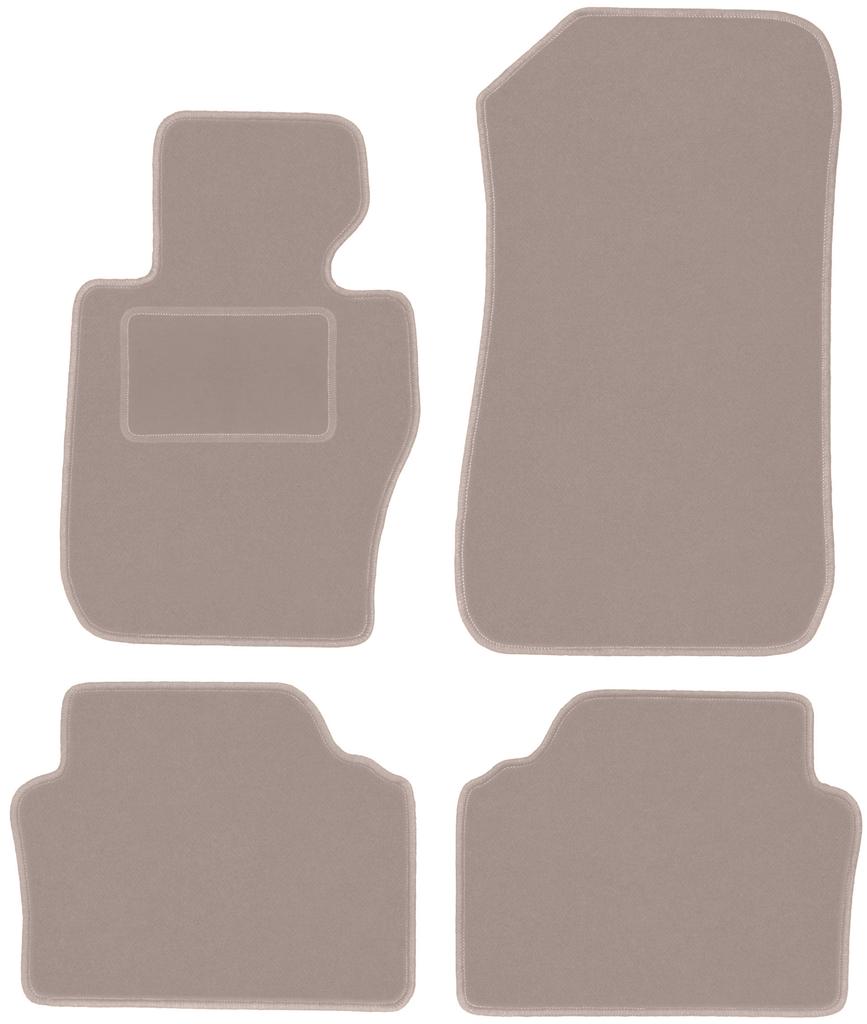 Beige Velours-Fußmatten für: BMW 3 E90 xDrive Limousine (2004-2011)