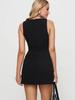 2026 Summer Women's Sleeveless Bodycon Mini Dress - Sexy Solid Color, European & American Style, Round Neck, Figure-Hugging Design