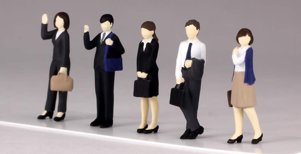 PM Office A Super Mini Figure 2 Expert Office Worker Set Scale PVC Painted Finished Figure MS041 1/80 1/80