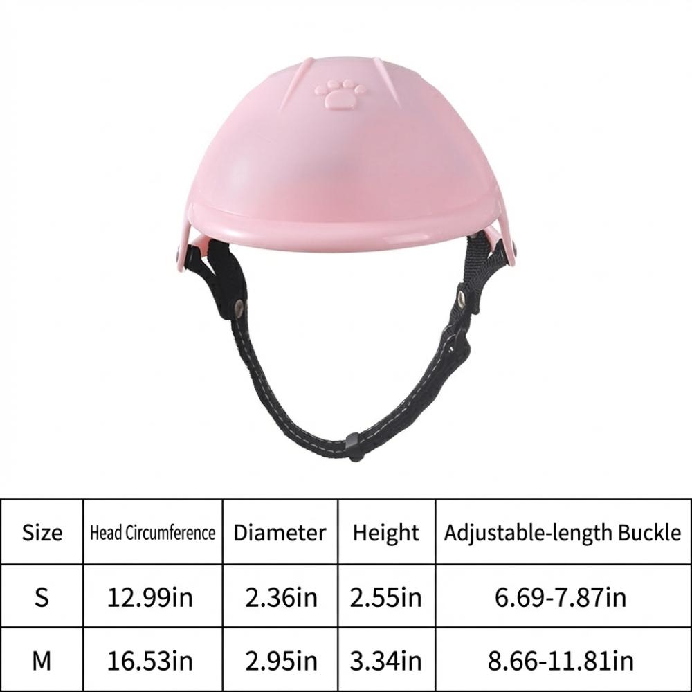 With Ear Holes Dog Cat Helmets Adjustable Dog Helmet Hat Pet Motorcycle Helmet  Pet Accessories