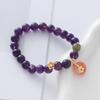 Amethyst Bracelet Crystal Beads Bangles Women Fashion Jewelry Accessories Gift