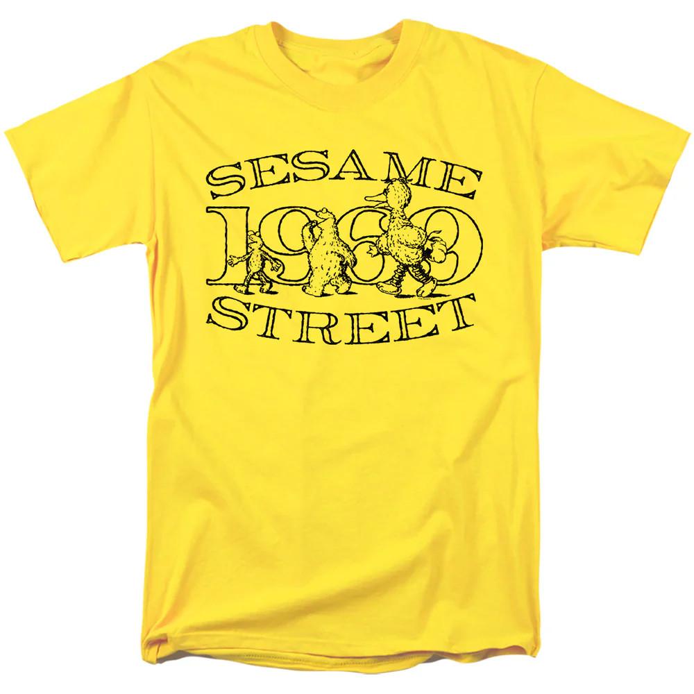 

Sesame Street Friend Stroll Mens T Shirt Yellow Officially Licensed 3XL