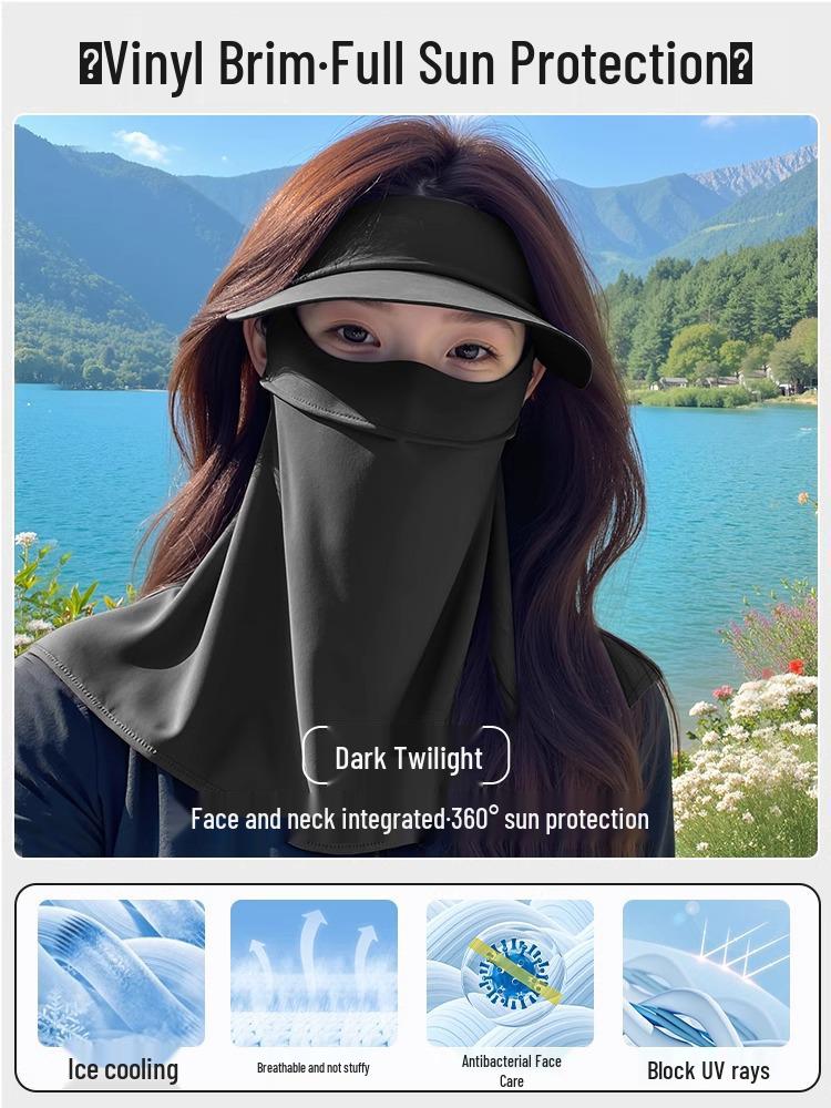 

Women s Full Face UV Protection Mask with Veil - Summer Ice Silk for Driving & Cycling