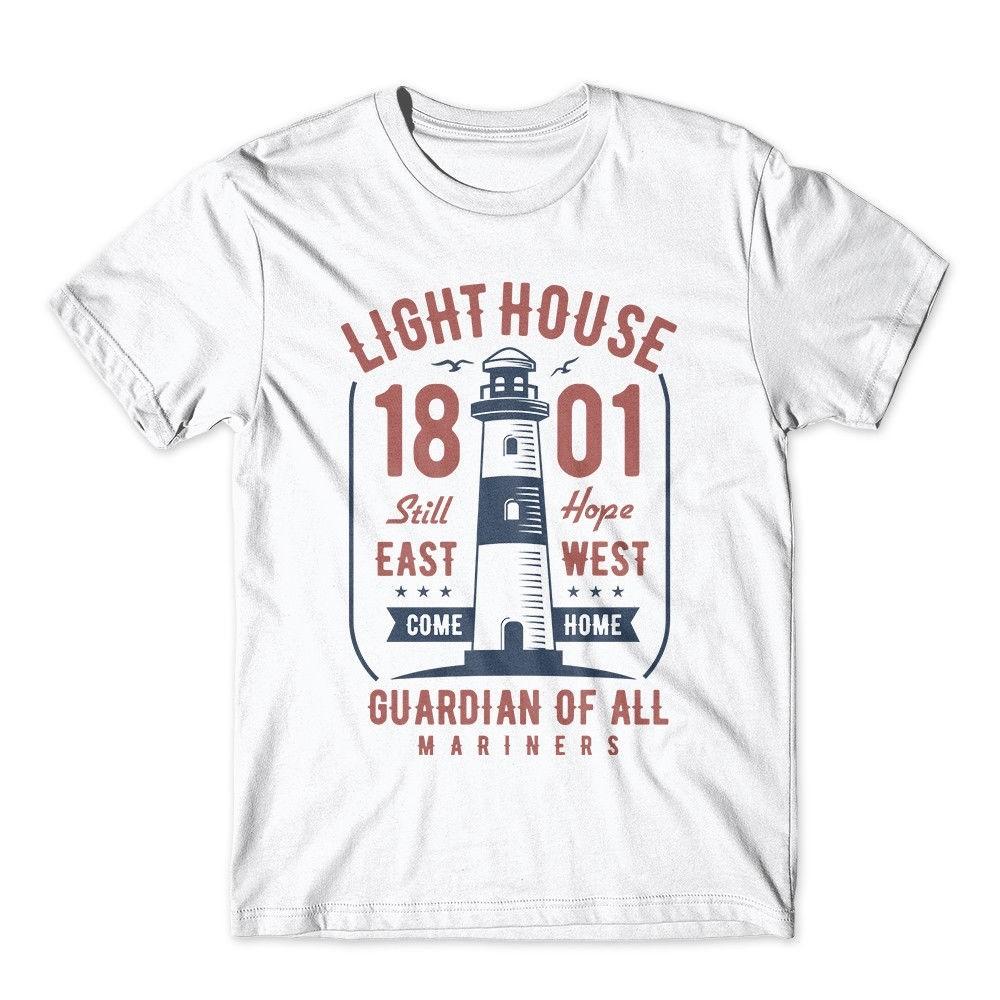 

Light House Tshirt Ocean Beach Shirt 100% Cotton Premium Tee New 4XL