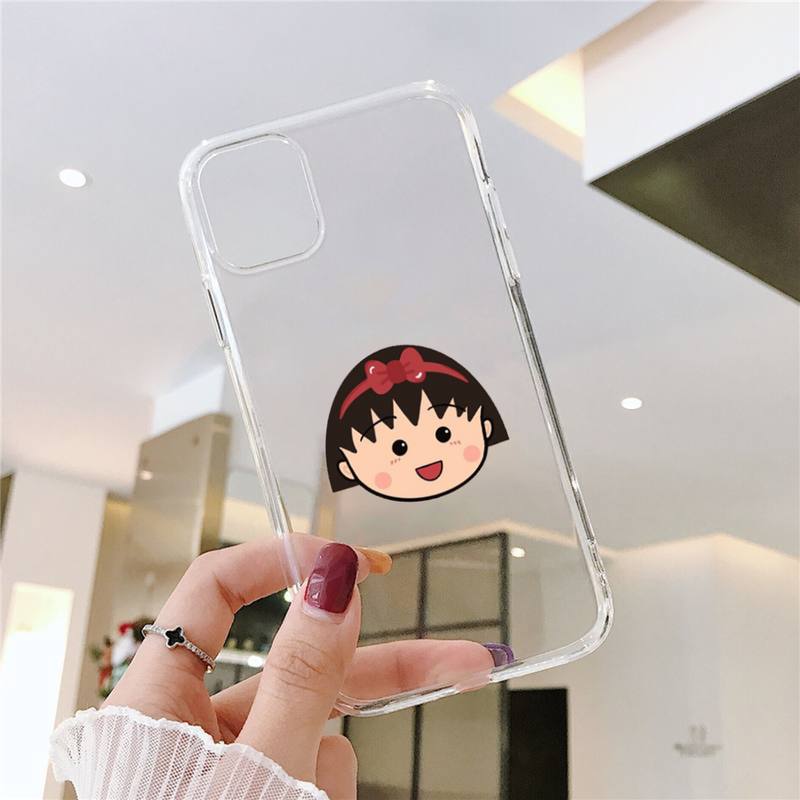 RUICHI Cute Chibi Maruko Chan Phone Case For Samsung GalaxyS20 S21 S30 FE Lite Plus A21 A51S Note20 Transparent Shell