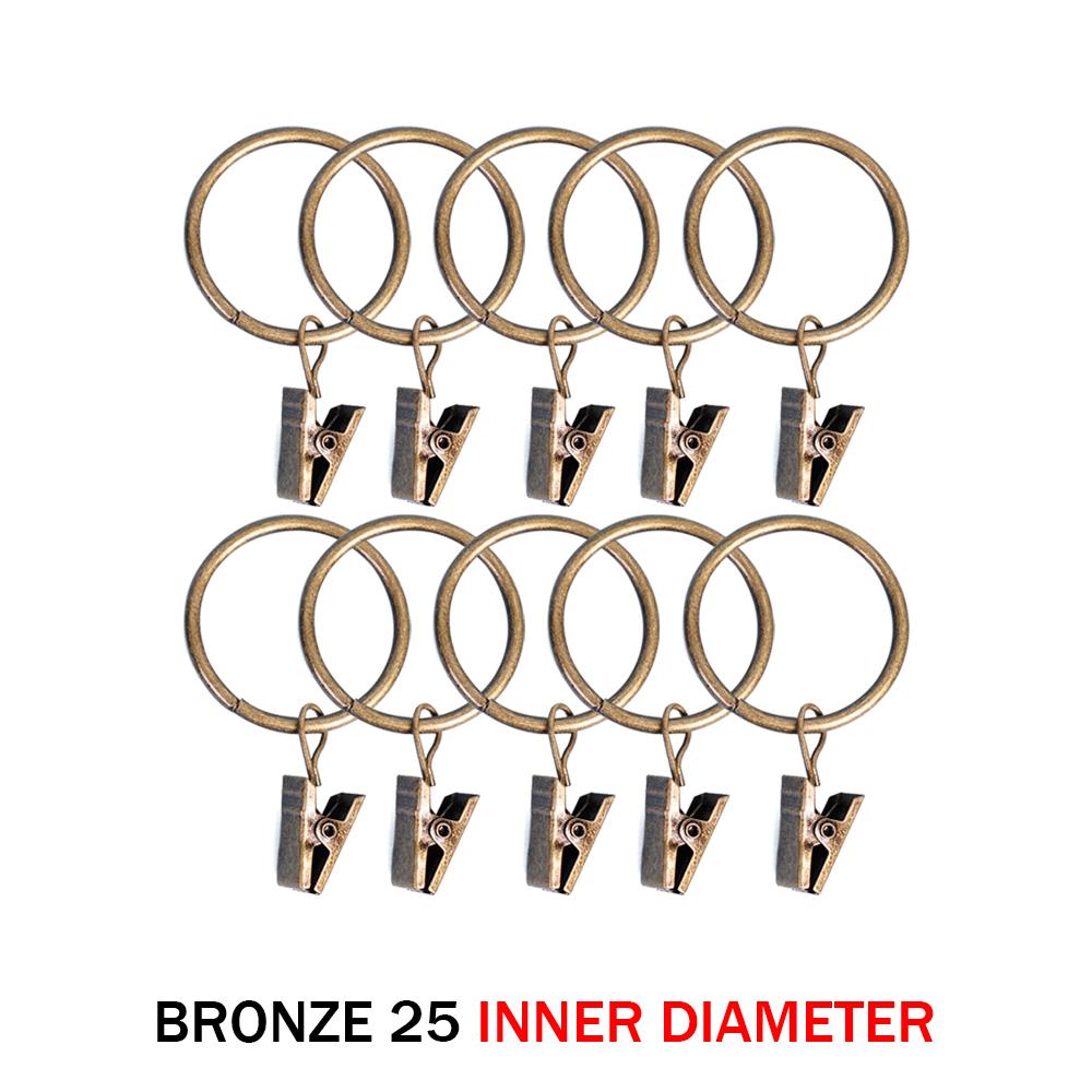 10PCS Curtain Clip Iron Made Curtain Clips Multicolor Buckle Clip Retro Classic Drapes Tie Buckles Modern Curtain Accessories