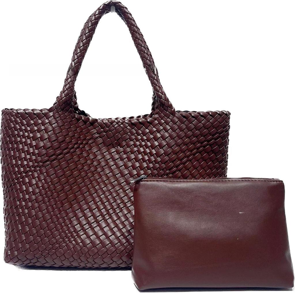 Hand-Woven Large Capacity Tote Bag - 2023 Women's Shoulder and Mother-Child Bag