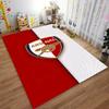 "Arsenal Logo Teppich Rot und Weiß Indoor Fußmatte Dekoration" Geeignet zur Verwendung als Anti-Rutsch für Wohnzimmer Schlafzimmer Sofas