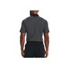 Under Armour Plaid Print Short Sleeve Polo Shirt Men tops Black 1377380-001