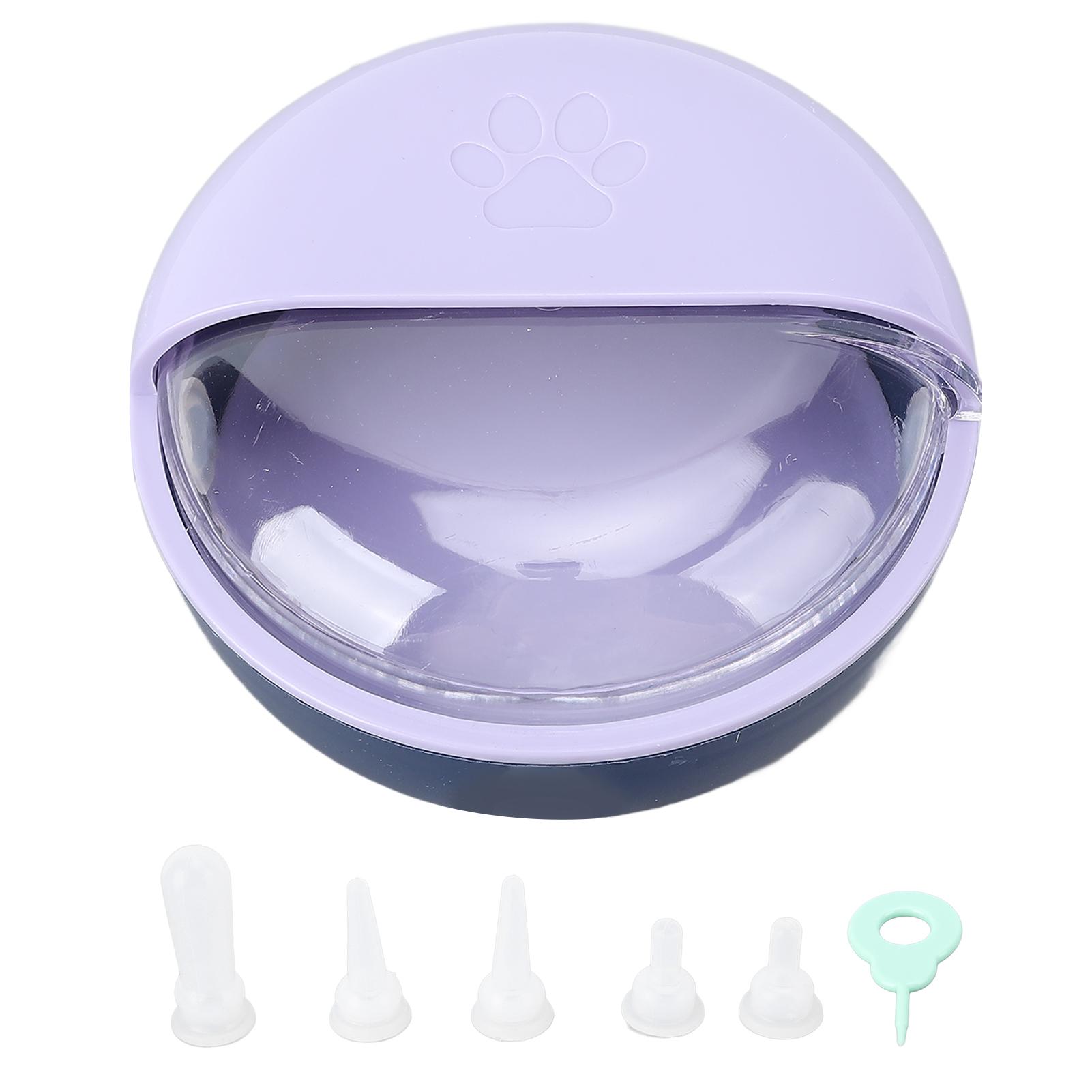 

Puppy Milk Feeder Multi Nipples Plastic Easy to Clean Anti Flatulence Puppy Feeder Milk Bowl for фиолетовый