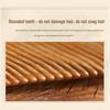 Ox Ridge Jade Green Sandalwood Massage Comb - Anti-Static Hair Loss Therapy.