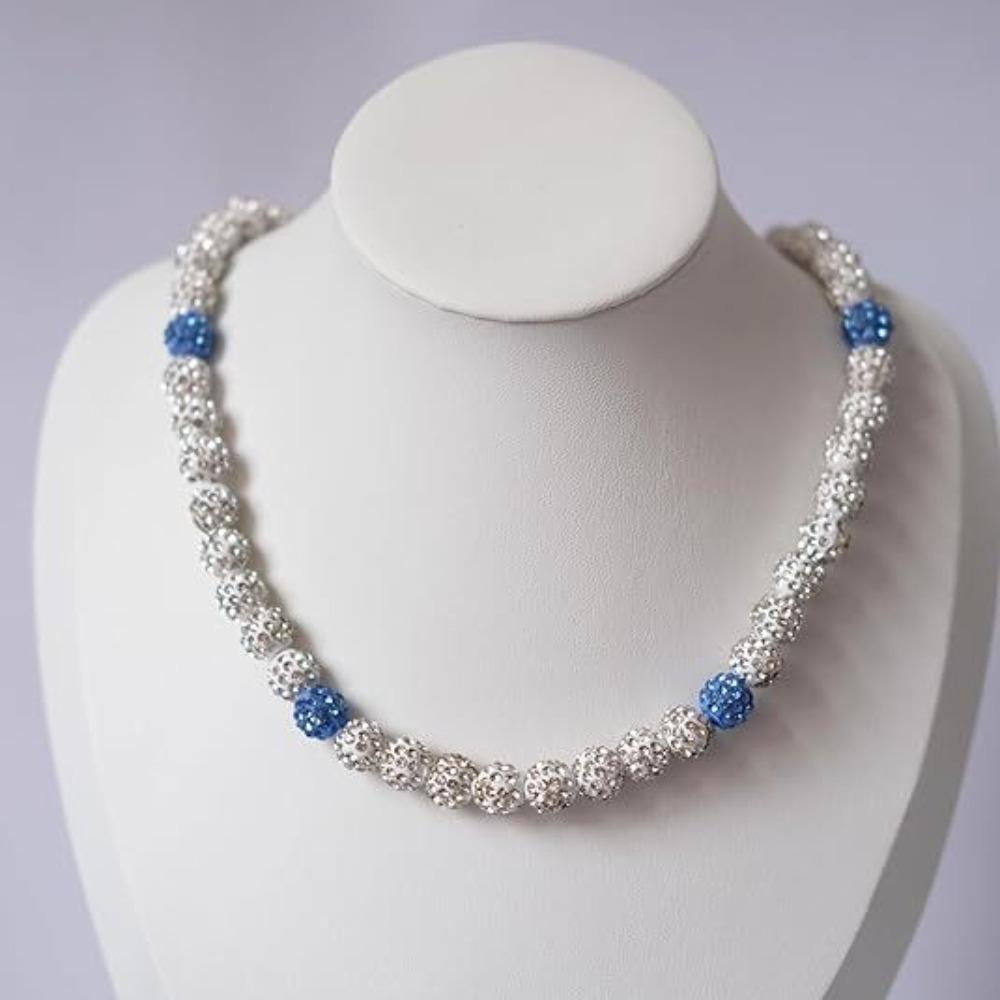 Fashionable Jewelry Colorful Diamond Ball Necklace Unique Hip-hop Star Accessories  Men