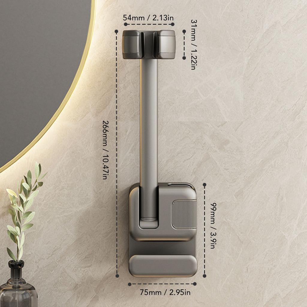 Uchwyt na suszarkę do włosów Bez wiercenia Montaż ścienny Wieszak Stojak Organizer na Łazienkę Sypialnię