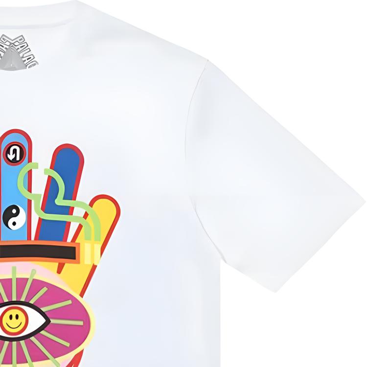 Palace Hippy Cig T-Shirt White Unisex Tops P18TS094