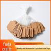 Custom Double-Sided Adhesive Jewelry Price Tag Card (4.5x3.5 Cm) - Fine Cotton Cord & Cowhide Paper