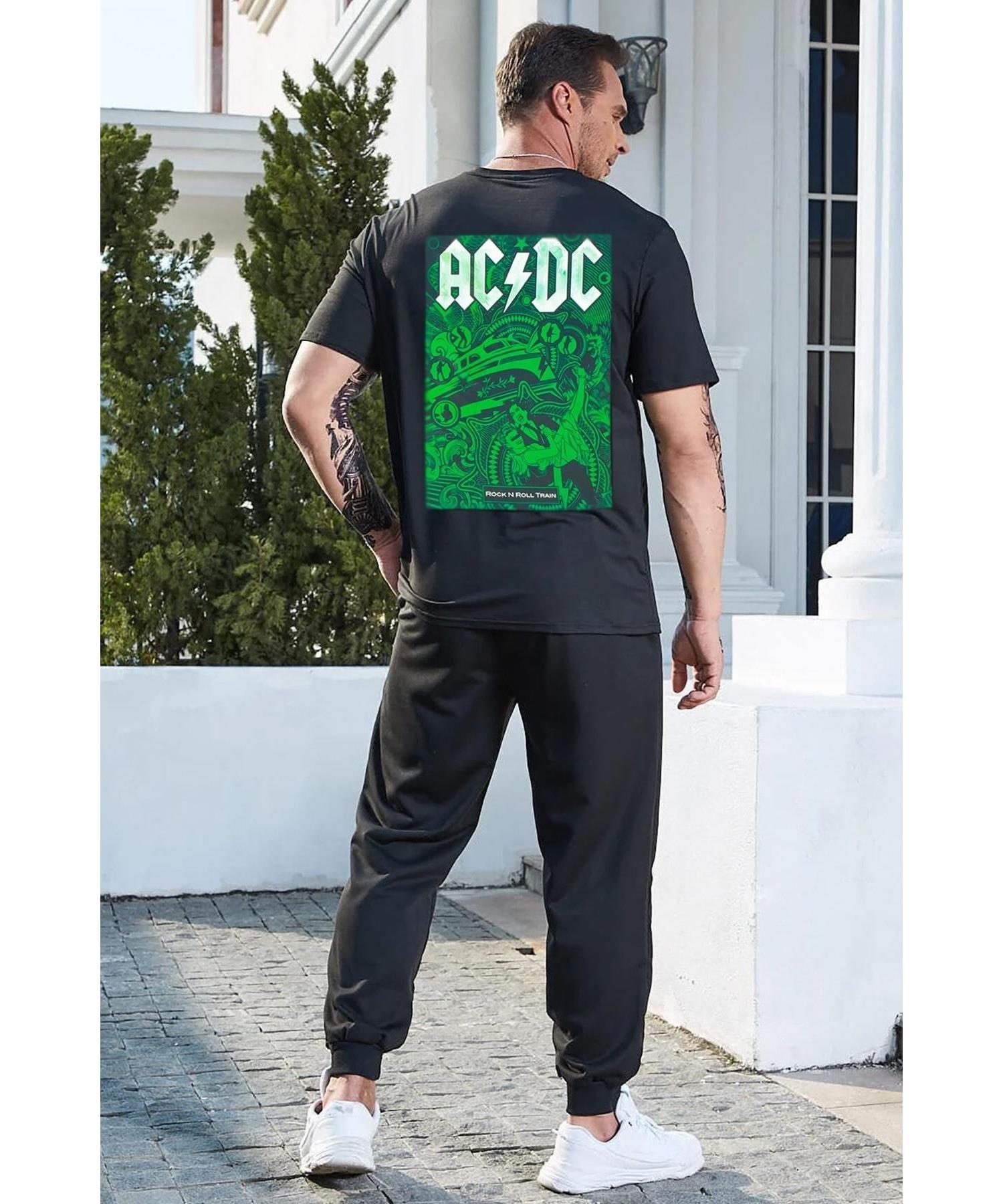 

Спортивный костюм унисекс Acdc с принтом сверху и снизу