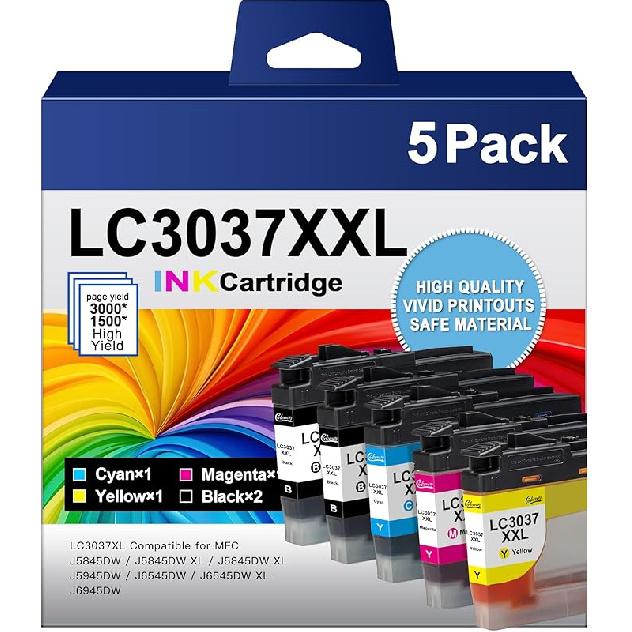 LC401XL Ink Cartridges for Brother Printer High Yield Replacement for Brother LC401 XL Ink Cartridges Work with MFC-J1010DW MFC-J1012DW MFC-J1170DW