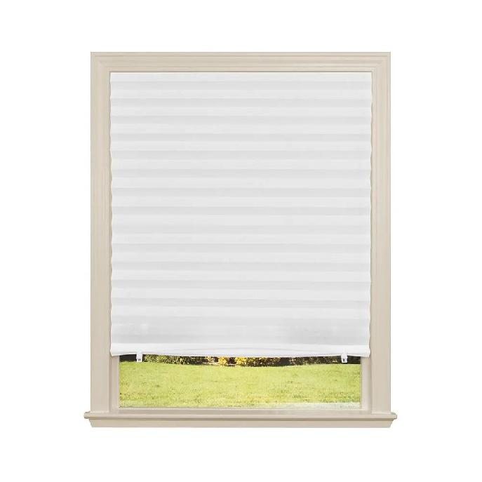 Dropshipping House Apartment Use White Blinds Adhesive Pleated Blinds Shades Window Door To Protect From Sun