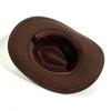 Atmungsaktive Western-Cowboy-Kappe Woll-Cowgirl-Visierkappe Modischer Sonnenschutz Ritterhut Damen