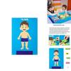 Kids' Felt Body Structure Puzzle Board With Organ Images