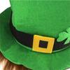 Three-piece St. Patrick Square Button Top Hat Tie Bow Party Accessory Set