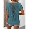 Summer Back Lace Splicing Short Sleeved T-shirt O Neck Loose Office Blouse Women Sweet Hollow Out Solid Color Tops Female Elegant Simple Shirts