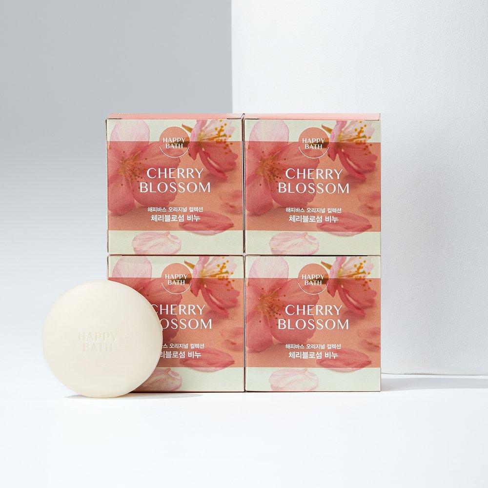 

HAPPY BATH Original Collection Cherry Blossom Soap 4 Pack