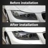 For BMW Series 3 E90 E91 320i 330i 2005-2012 Car Front Headlight Decoration Lamp Eyebrow Modified with Carbon Fiber Accessories