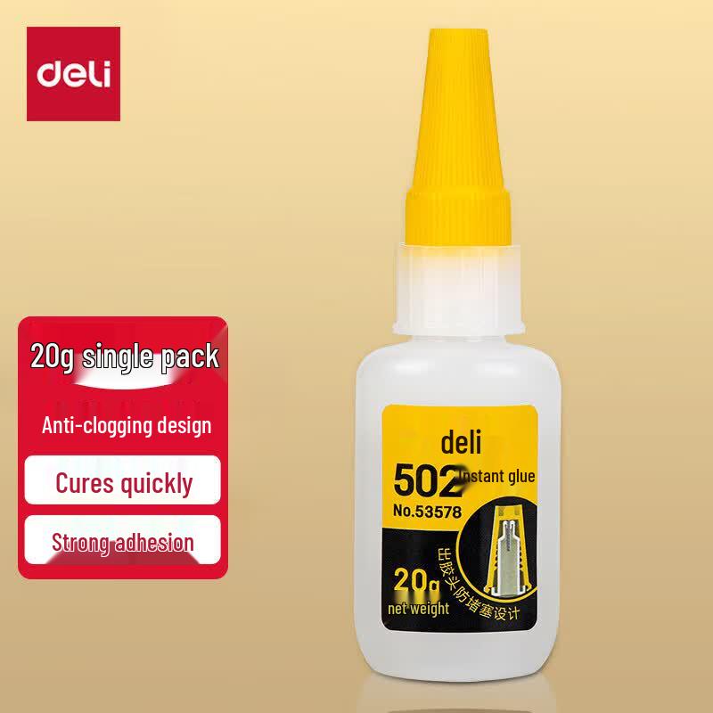 Deli Anti-Clogging 502 Instant Glue 20g (Pack of 12)