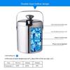 Cubo de Hielo Aislado de Acero Inoxidable de Doble Pared con Tapa Pinzas Almacenamiento Enfriador