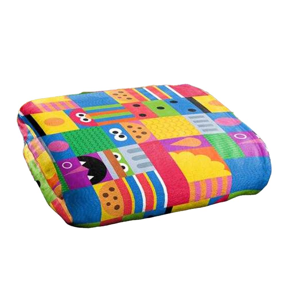 Sesame Street Silky Squares Supersoft Blanket