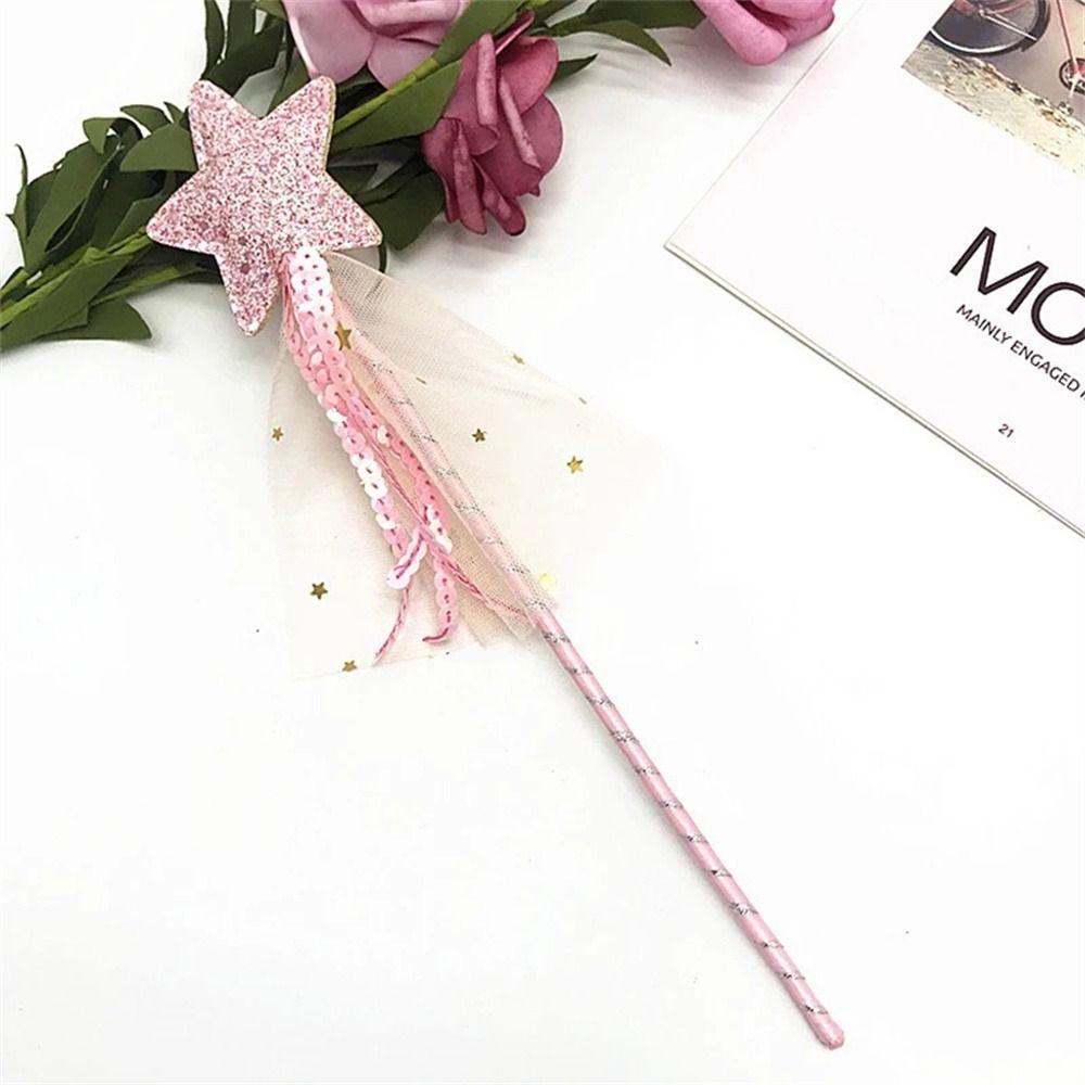 Dreamlike Princess Wand Girls Wand Kids Stick Wand Costume Props Star Fairy Wand  Birthday Gift