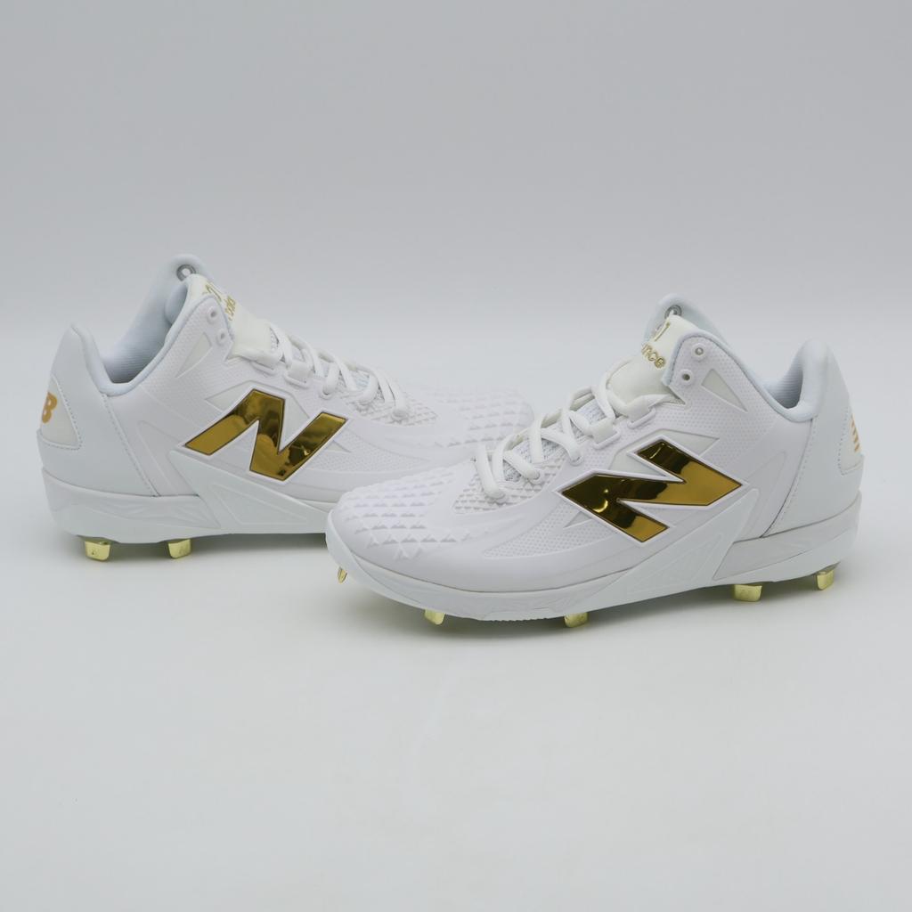 MSHOWT1 New Balance FuelCell Ohtani 1 White Metallic Gold (Cleat) (Men's)