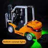 Mini RC Forklift 1/64 Alloy Desktop Remote Controlled Car Toy Engineering Vehicle App Control Cars Trucks Christmas Gifts Kids
