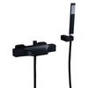 Tuqiu Set Doccia Vasca da Bagno Oro Spazzolato Montaggio a Parete Rubinetto Cascata per Vasca da Bagno, Miscelatore Doccia e Vasca Fredda e Calda Ottone