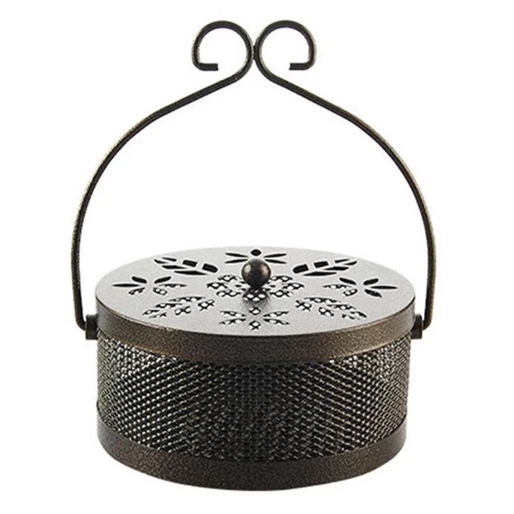 Anti-scalding Hollow Incense Stand With Lid Mosquito Coil Box Hanging Mosquito Coil Holder  Garden