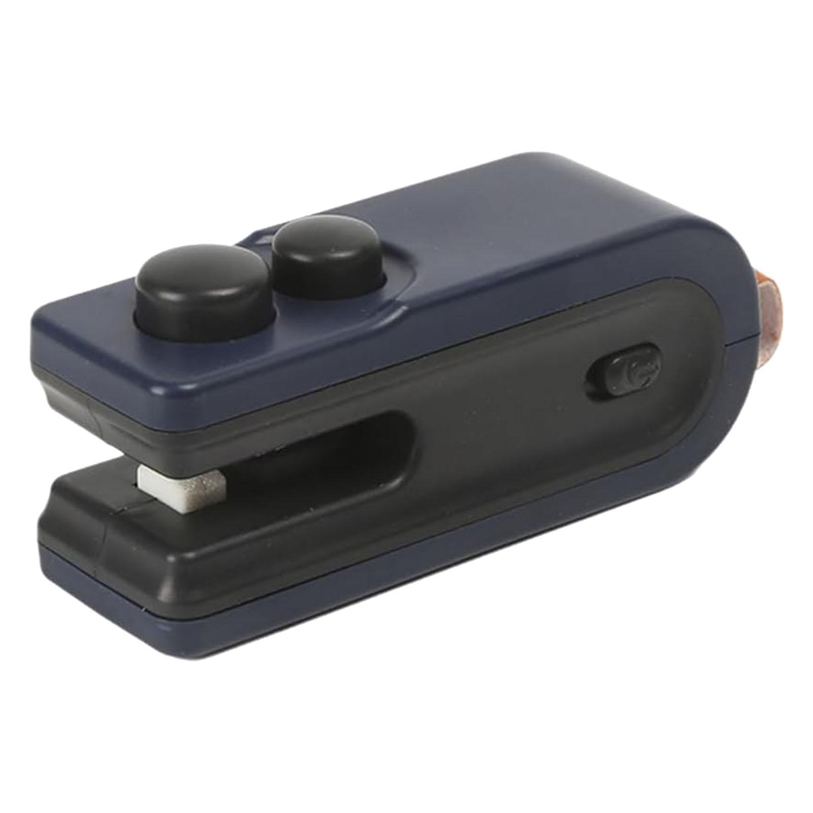 

Small Snacks Sealer Manual Heating Seal Machine ABS Texture Travel Small Food Saver Suitable for Travel and Office Use синий