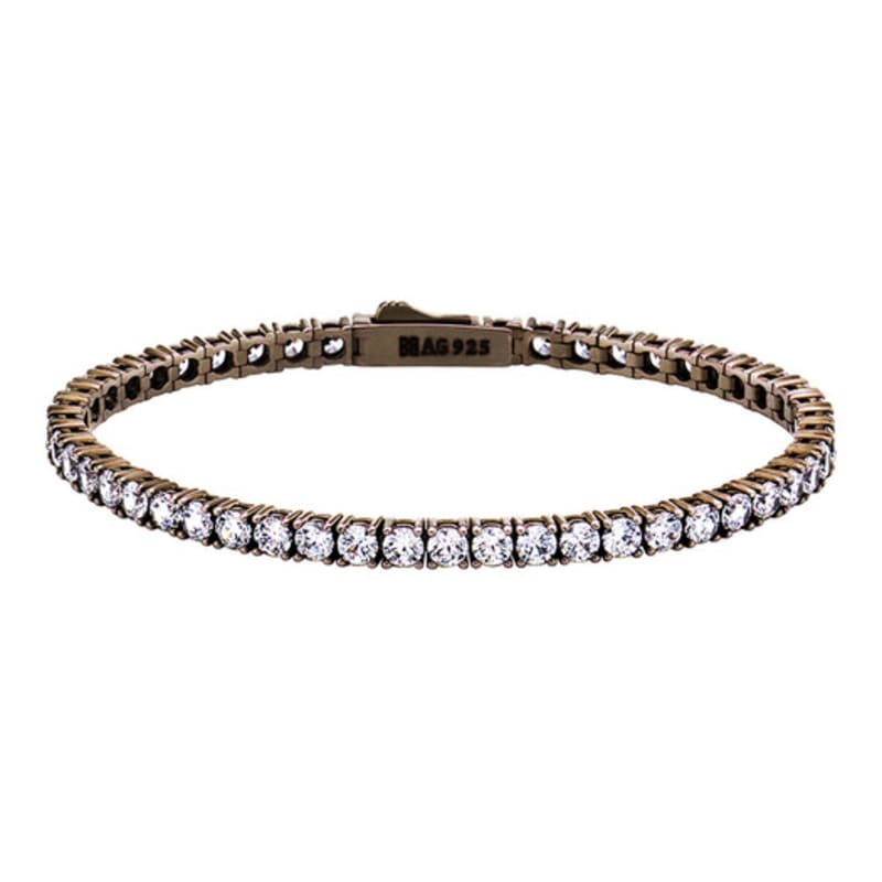 

BE/GINS [925 Silver]BB Chocolate Tennis Bracelet 20.5cm