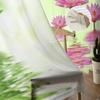 Transparente Vorhänge mit Lotusblumen und Bambus für Wohnzimmer, Fenster, transparenter Voile-Tüll-Vorhang, Schlafzimmer-Vorhänge, Heimdekoration