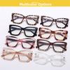 Fashion Oversized Leopard Print Reading Glasses Anti Blue Light Women Prescription Frames +1 5 Magnifying Large