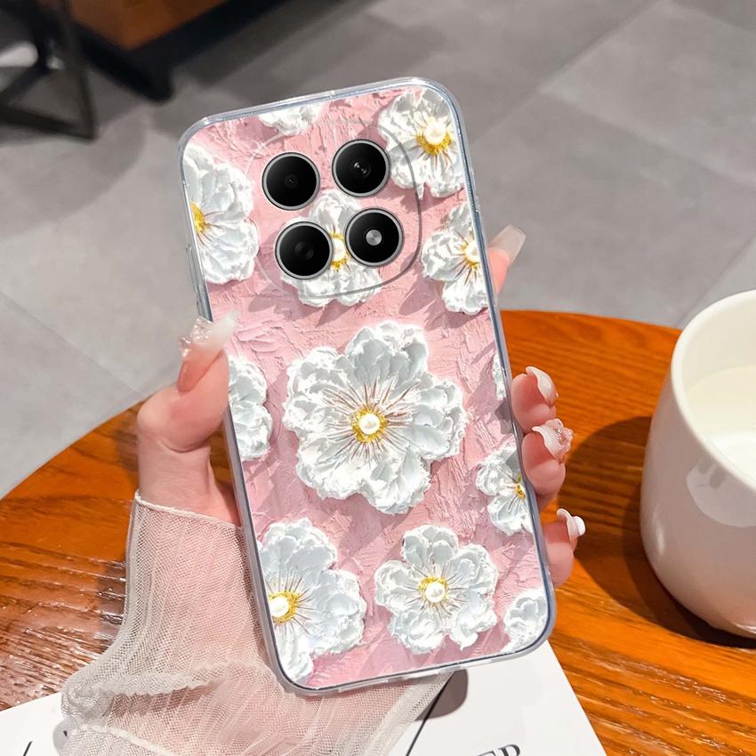 Suitable For Redmi Note 15 14 Pro 14S 15 15C A5 A1 Popular Creative Letters Patterns Phone Case Transparent Silicone Anti Slip Shell For Redmi Housing