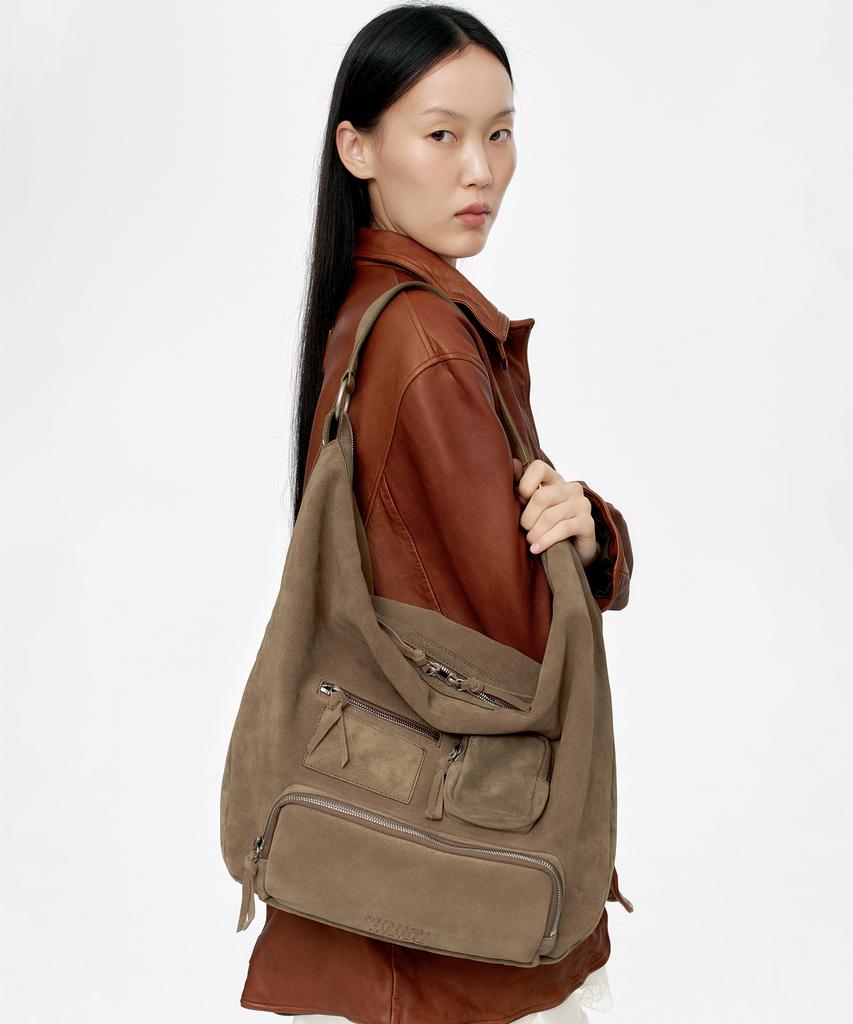 Margesherwood City Hobo Ns_Cappuccino Suede