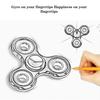 Rotating Finger Spinner Light Effect Changing Patterns LED Electroplate Finger Fidget Hand Spinner for Home