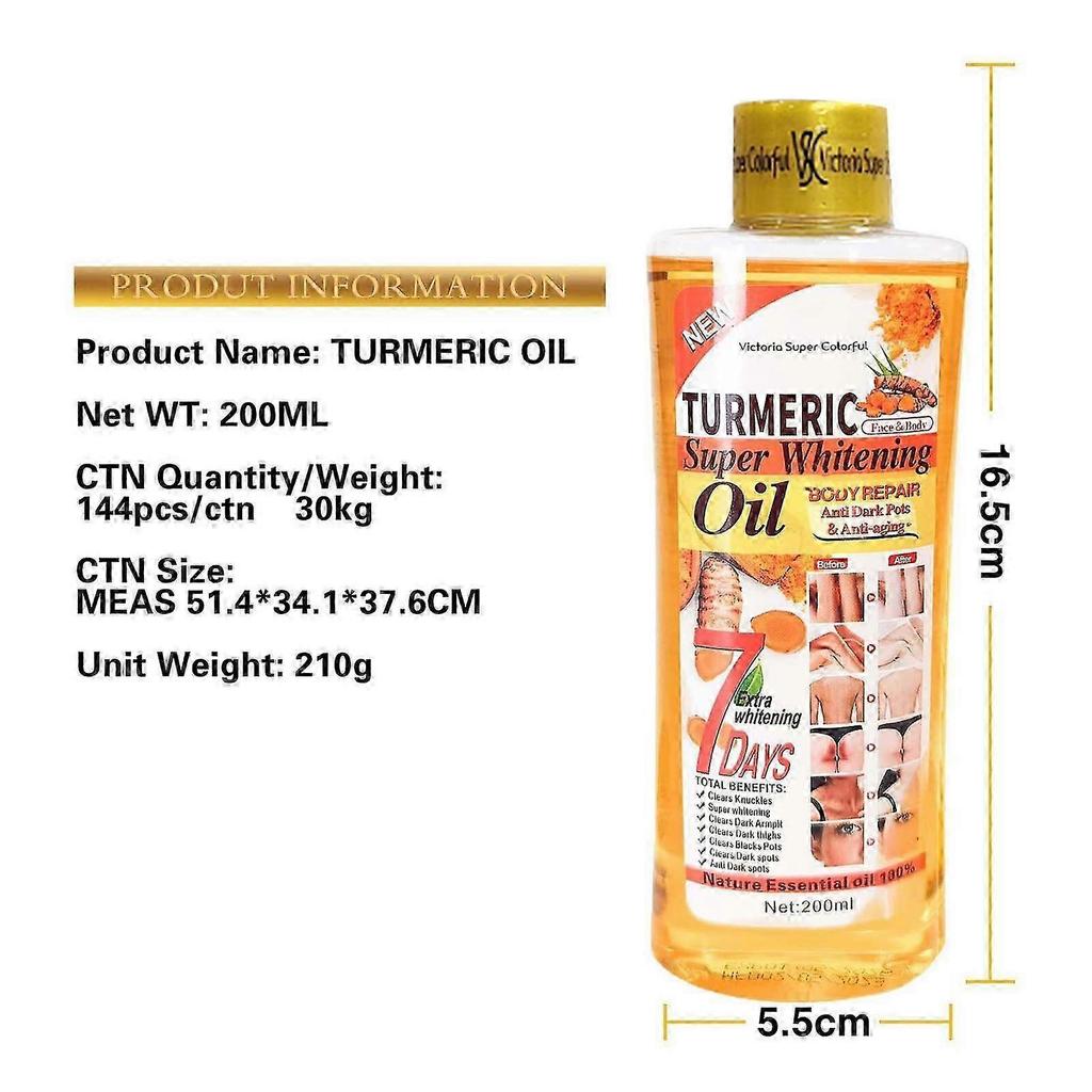 Turmeric Oil Super Whitening Oil Turmeric Oil For Skin Turmeric Oil Super Whitening Oil Turmeric Oil Oil For Lightening Dark Skin 200ml 25-2